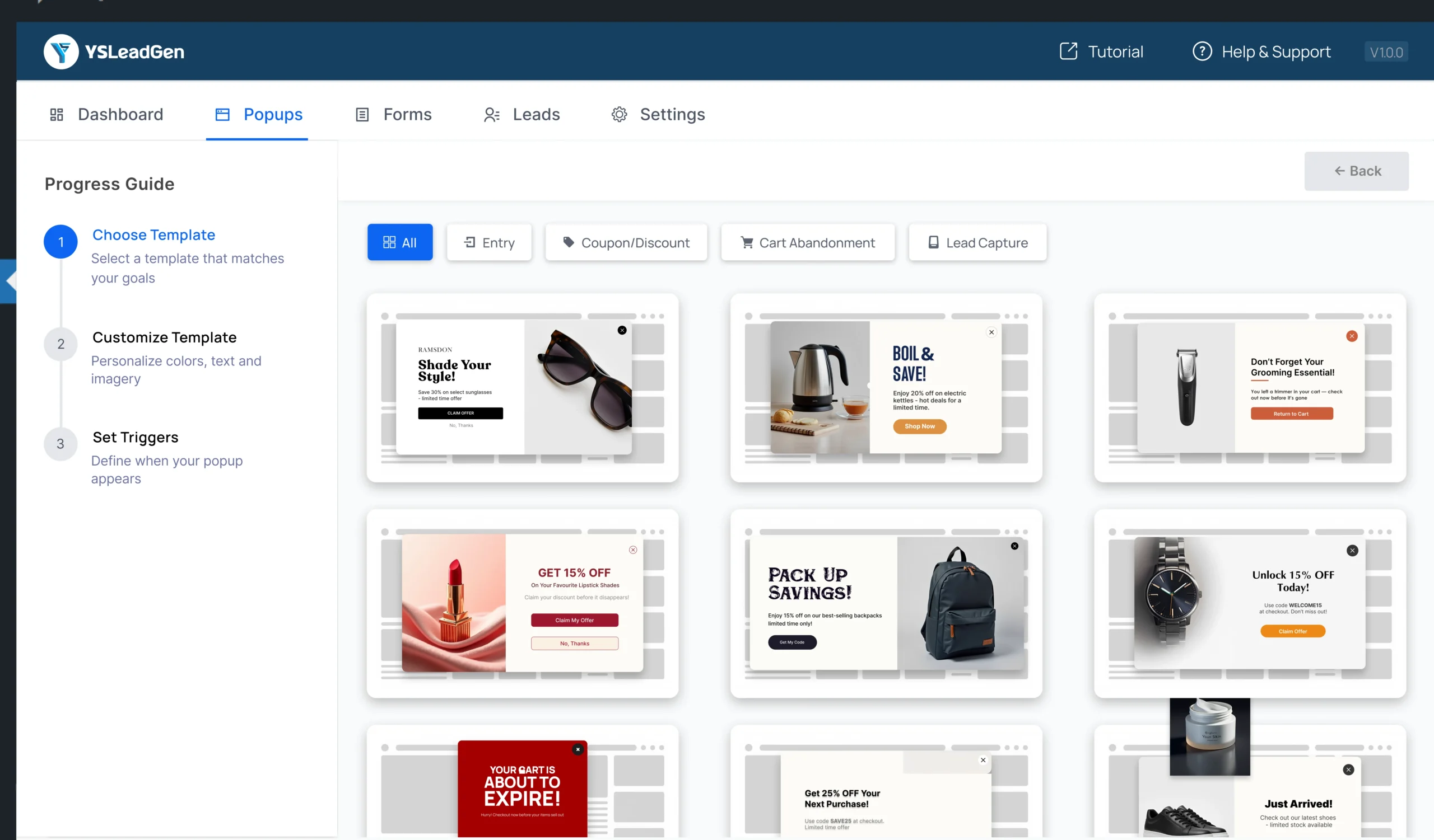 Browse through 100+ professionally designed templates